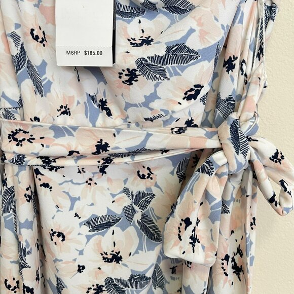 Lauren Ralph Lauren Floral One Shoulder Dress With Belt Size Medium MSRP $185 - Picture 7 of 9